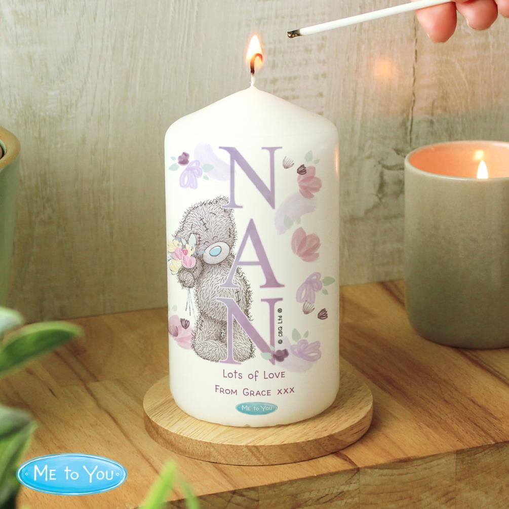 Personalised Me to You Nan Pillar Candle Extra Image 1